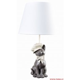 Stolní lampa se sedící kočkou