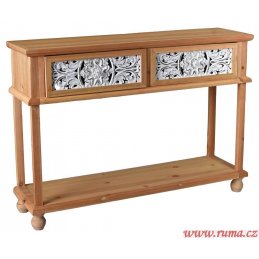 Dřevěný konzolový stolek