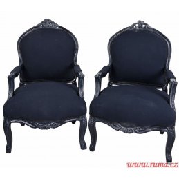 Elegantní židle v černé barvě